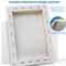 Stretched Canvas for Painting (10 Pack) Blank Painting Canvas - 2 of Each; 4x4, 5x7, 8x10, 9x12 and 11x14 Canvas, 100% Cotton Pre-Primed, Great for Pouring, Acrylic, Oil, Wet and Dry Art Media